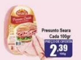 Higa's Supermercado Presunto Seara cada 100g oferta