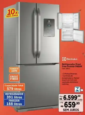 Deltasul Electrolux Refrigerador Frost Free Inverse DM84X oferta