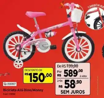 Bicicleta A16 Dino/Mommy