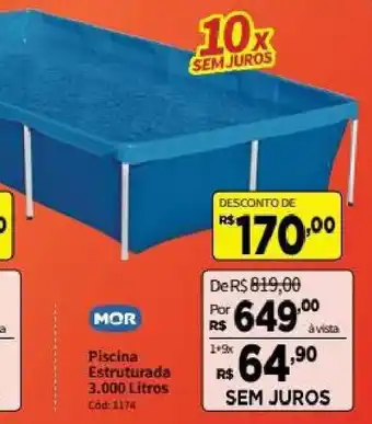 Deltasul Piscina Estruturada 3.000 litros oferta