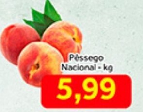 Shibata Supermercados Pessego Nacional 1kg oferta