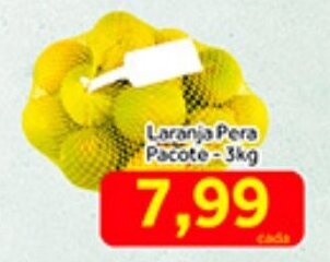 Shibata Supermercados Laranja Pera pacote 3kg oferta