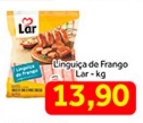 Shibata Supermercados Linguica de Frango Lar 1kg oferta