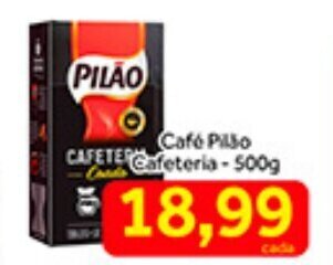 Shibata Supermercados Cafe Pilao Cafeteria 500g oferta