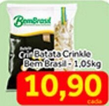 Shibata Supermercados Batata Crinkle Bem Brasil 1,05kg oferta