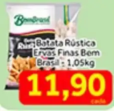 Shibata Supermercados Batata Rustica Ervas Finas Bem Brasil 1.05kg oferta