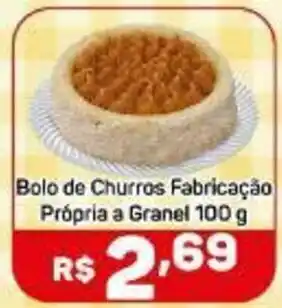 Bolo de Churros Fabricacao Propria a granel 100g