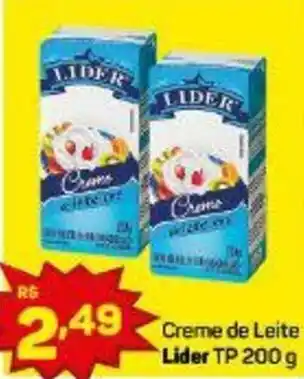 Compre Bem Creme de leite Lider TP 200g oferta
