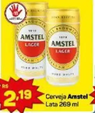 Compre Bem Cerveja Amstel lata 269ml oferta