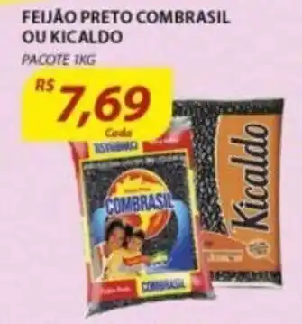 Assaí Atacadista Feijao Preto Combrasil ou Kicaldo 1kg oferta