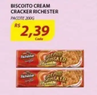 Assaí Atacadista Biscoito Cream Cracker Richester 200g oferta