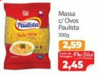 Massa c/ Ovos Paulista 500g