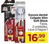 Carrefour Colgate - escova dental slim soft black oferta