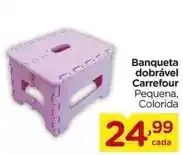 Carrefour Carrefour - banqueta dobrável oferta