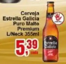 Negreiros Cerveja Estrella Galicia Puro Malte Premium L/Neck oferta