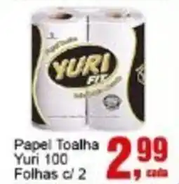 Papel Toalha Yuri 100 Folhas c/ 2