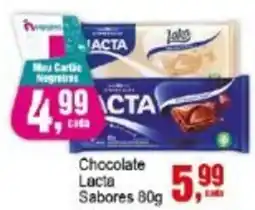 Negreiros Chocolate Lacta Sabores oferta