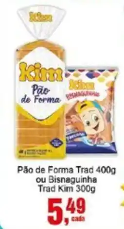Negreiros Pão de Forma Trad ou Bisnaguinha Trad Kim oferta