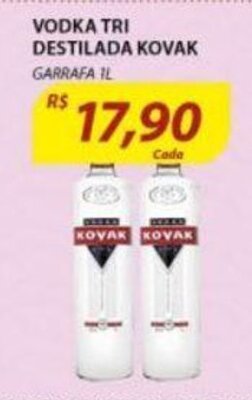 Vodka Tri Destilada Kovak 1L