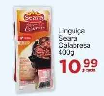 Rossi Supermercado Linguiça Seara Calabresa oferta
