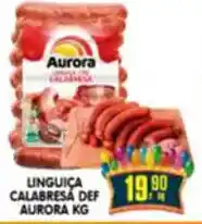 Higa's Supermercado Linguiça calabresa def aurora oferta