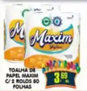 Higa's Supermercado Toalha de papel maxim c/2 rolos so folhas oferta