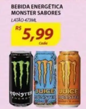 Assaí Atacadista Bebida Energetica Monster 473ml oferta