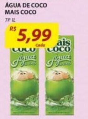 Assaí Atacadista Agua de Coco Mais Coco Tp 1L oferta
