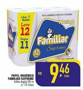 Mercantil Rodrigues Papel higiênico familiar oferta