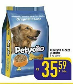 Ração para cães petycão