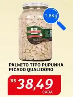 Palmito tipo pupunha picado qualidoro