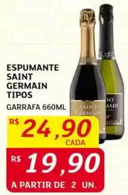 Espumante saint germain tipos garrafa