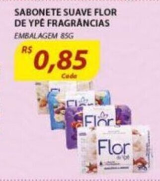 Assaí Atacadista Sabonete Suave Flor De Ype Fragrancias 85g oferta