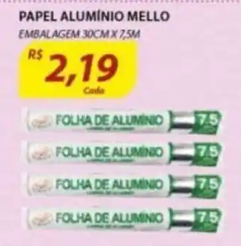 Assaí Atacadista Papel Aluminio Mello oferta