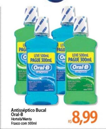 Atacadão Antisseptico Bucal Oral-B 500ml oferta