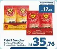 Sam's Club 3 corações - café oferta