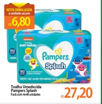 Atacadão Toalha Umedecida Pampers Splash oferta