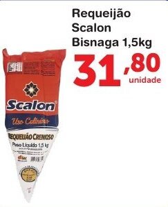 Roldão Requeijao Scalon Bisnaga 1.5kg oferta