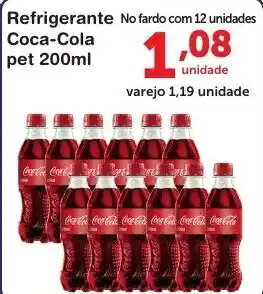 Roldão Refrigerante Coca Coka pet 200ml oferta