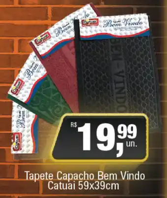 Supermercados Alvorada Taepete Capacho bem Vindo Catuai 59x39cm oferta