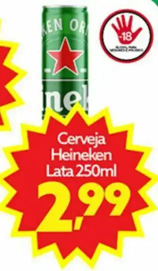Cerveja heineken lata 250 ml
