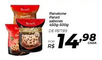 Supermercados Baklizi Panetone Parati sabores 450g-500g oferta