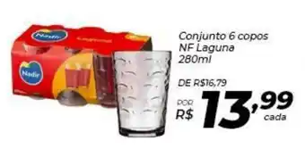 Conjunto 6 Copos NF Laguna 280ml