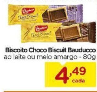 Carrefour Bairro Biscoito Choco Biscuit Bauducco 80g oferta