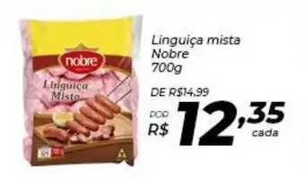 Supermercados Baklizi Linguica Mista Nobre 700g oferta