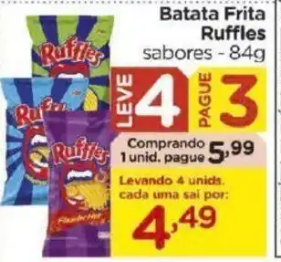 Carrefour Bairro Batata Frita Ruffles 84g oferta