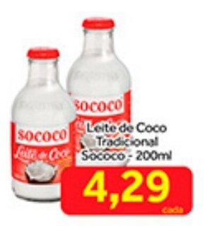 Leite de Coco Tradicional Sococo 200ml