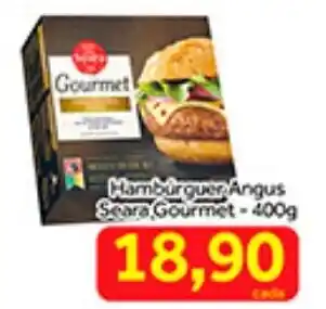 Shibata Supermercados Hamburguer Angus Seara Gourmet 400g oferta