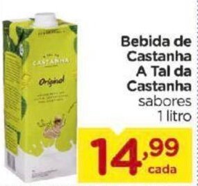 Carrefour Bairro Bebida de Castanha A Tal da Castanha 1L oferta
