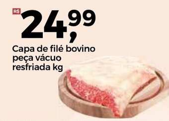 Capa de file bovino peca vacuo resfriada 1kg